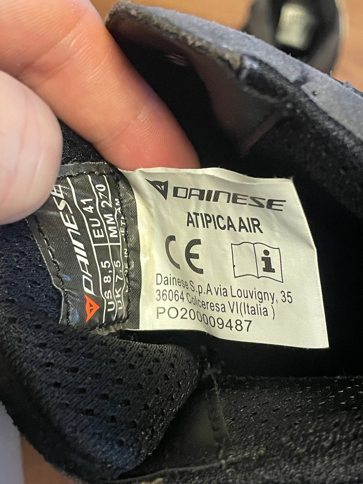 ダイネーゼ DAINESE ライディングシューズ ATIPICA AIR EU41 27cm