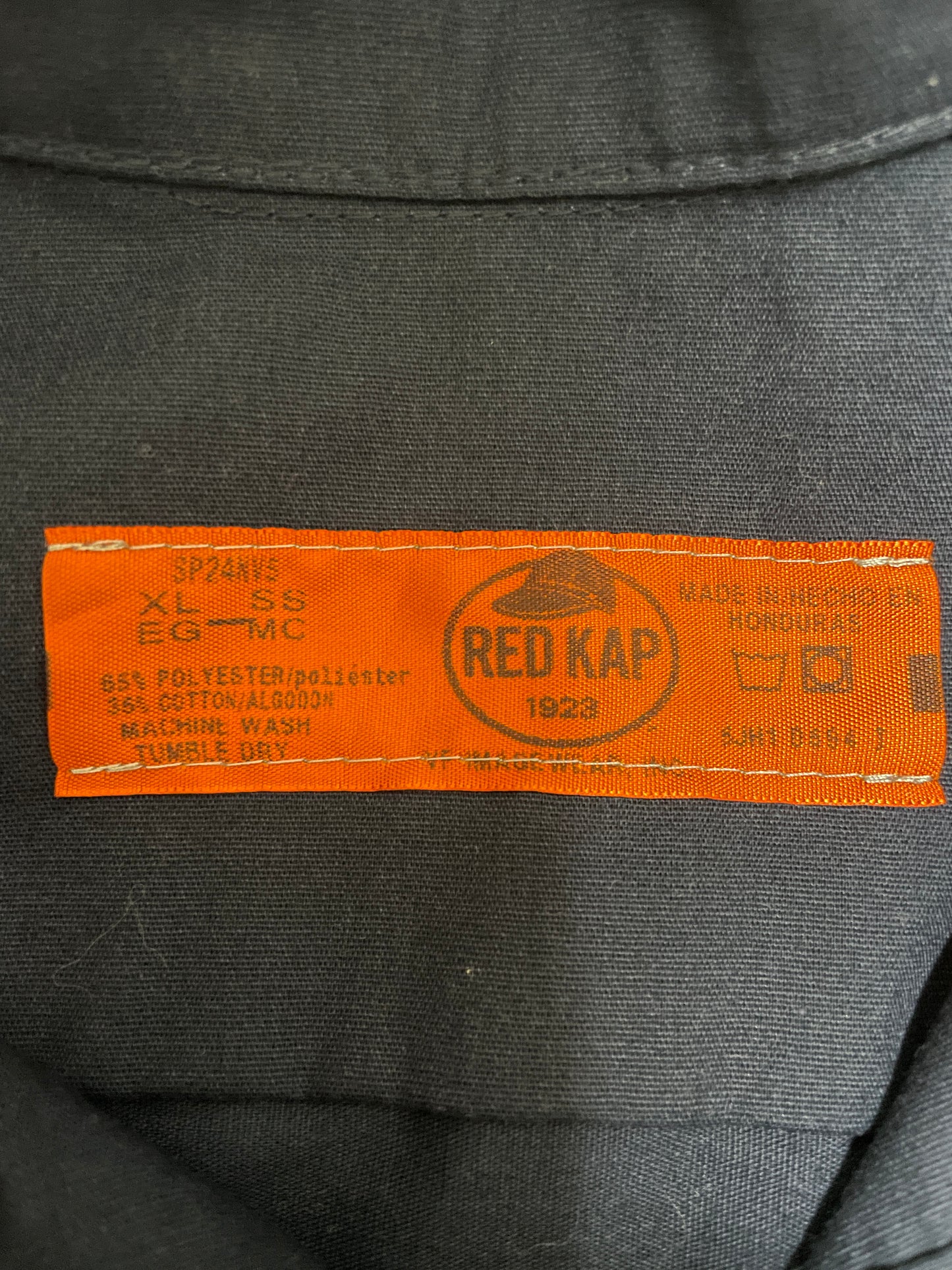 RED KAP レッドキャップ　ネイビー半袖 ワークシャツ
