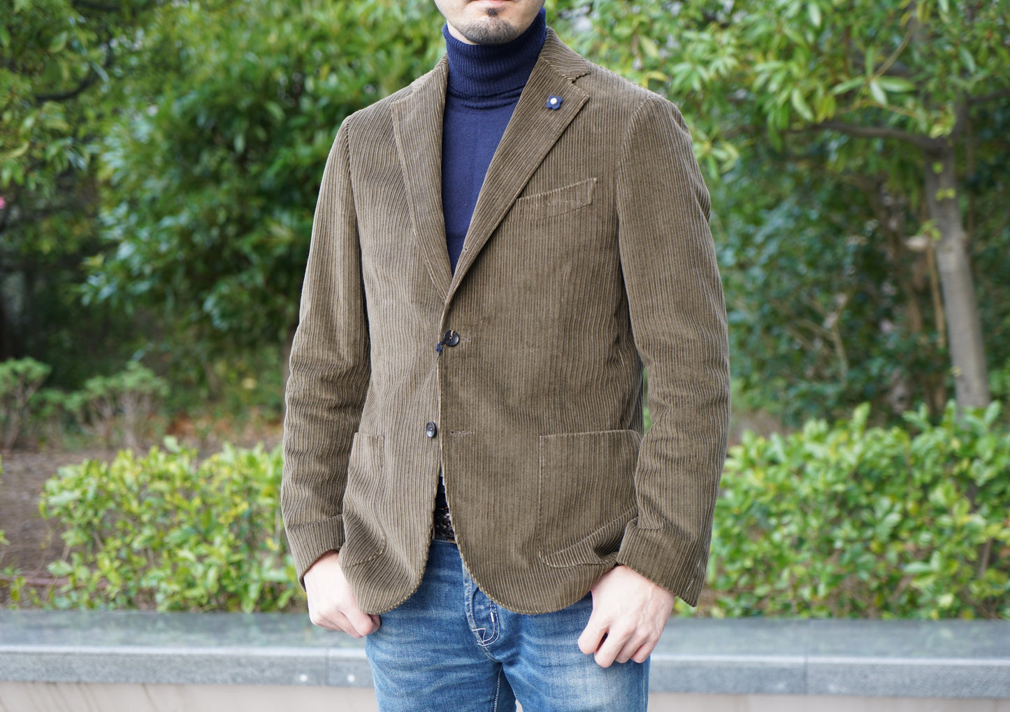 LARDINI コーデュロイジャケット